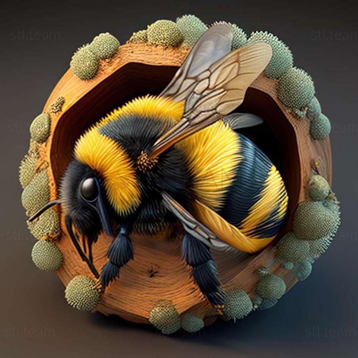 3D model Bombus taiwanensis (STL)